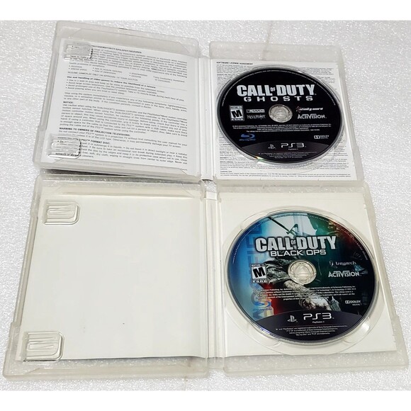 Call of Duty PS3 Game Lot  Ghosts 2013 & Black Ops 2010 Shooter Action Bundle - Picture 2 of 12